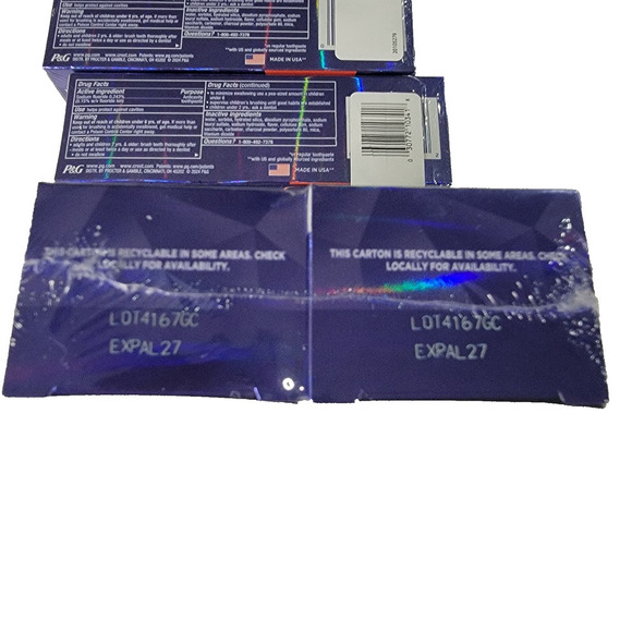 6x Crest 3D White Advanced Charcoal Toothpaste Remove Up To 90% Stain 2.4oz - Picture 2 of 4